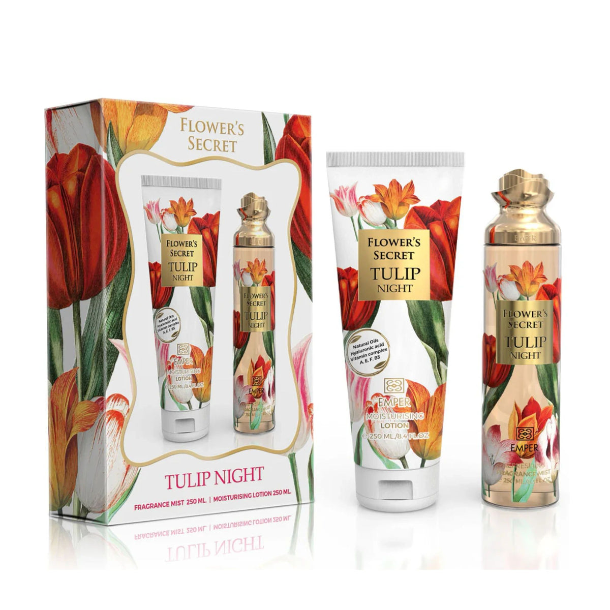 EMPER FLOWERS SECRET TULIP NIGHT 8.4 B/MEN + 8.4 B/WOMEN