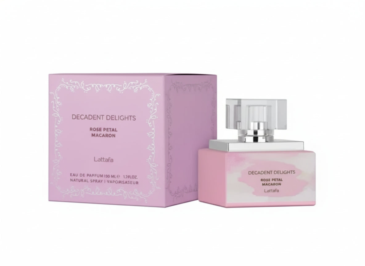 LATTAFA DECADENT DELIGHTS MACARON ROSE PETAL 50ML