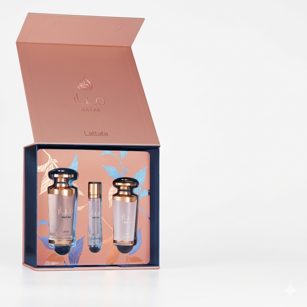 LATTAFA MAYAR 3 PCS GIFTSET WITH 100ML EDP + 12ML TRAVEL SPRAY + 50ML HAIRMIST